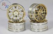 1/10 RC On Road Car Metallic Plate Wheel Set Gold