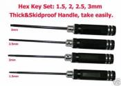 model tool Hex Key kit 1.5, 2, 2.5 3mm Skidproof handle