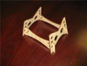 wooden boat display stand for 25-29 deep v boat