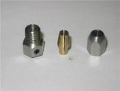 Flex collet for 5mm motor shaft and 3/16 cable